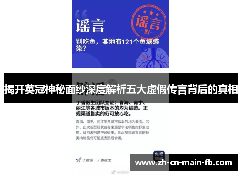 揭开英冠神秘面纱深度解析五大虚假传言背后的真相